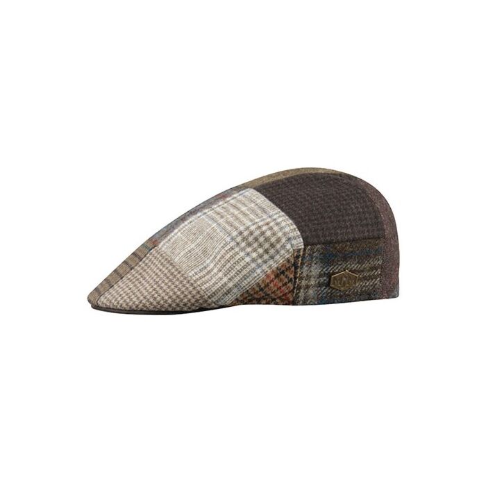 Country – 100% Wool – Patchwork Leather Brown
