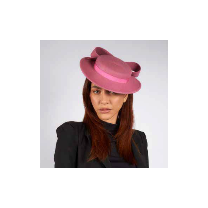 Powder Rose Miniature Fascinator Hat