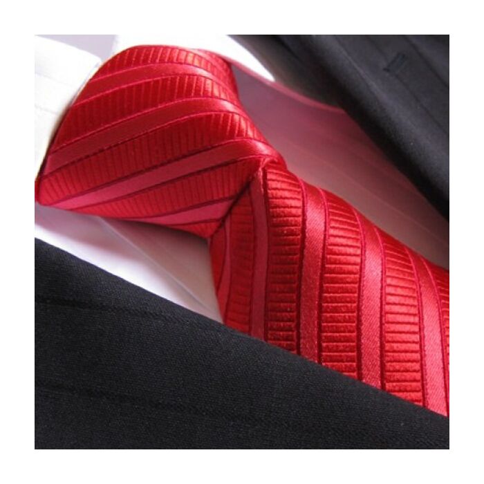 Red Self Stripe