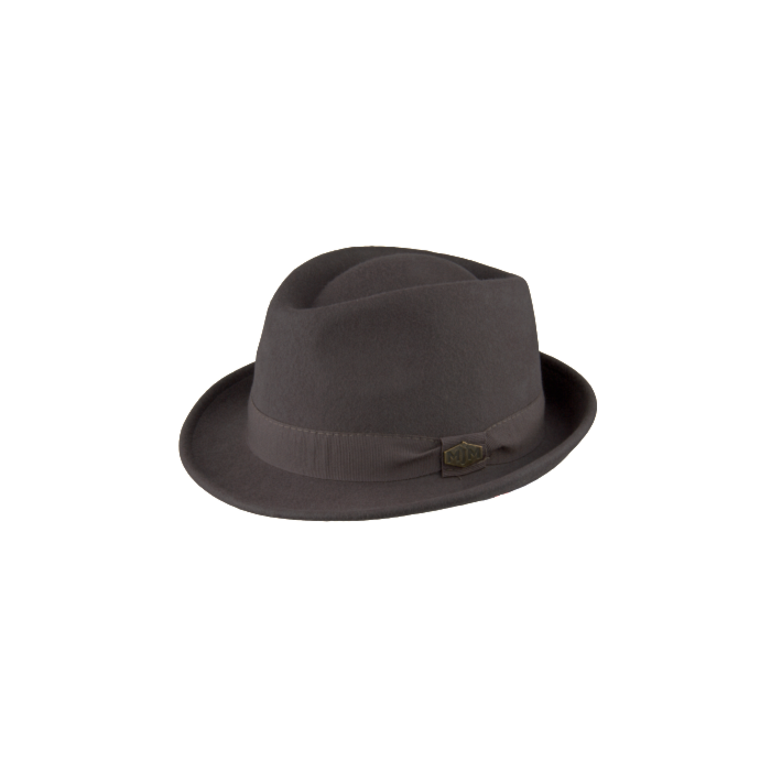 Snap Wool Felt Feodora Hat Anthracite
