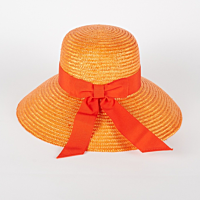 Orange Straw Hat