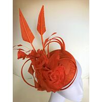 Orange Fascinator