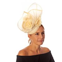 Yellow fascinator