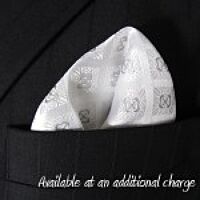 White Check Pocket Square