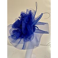 Large sapphire fascinator 